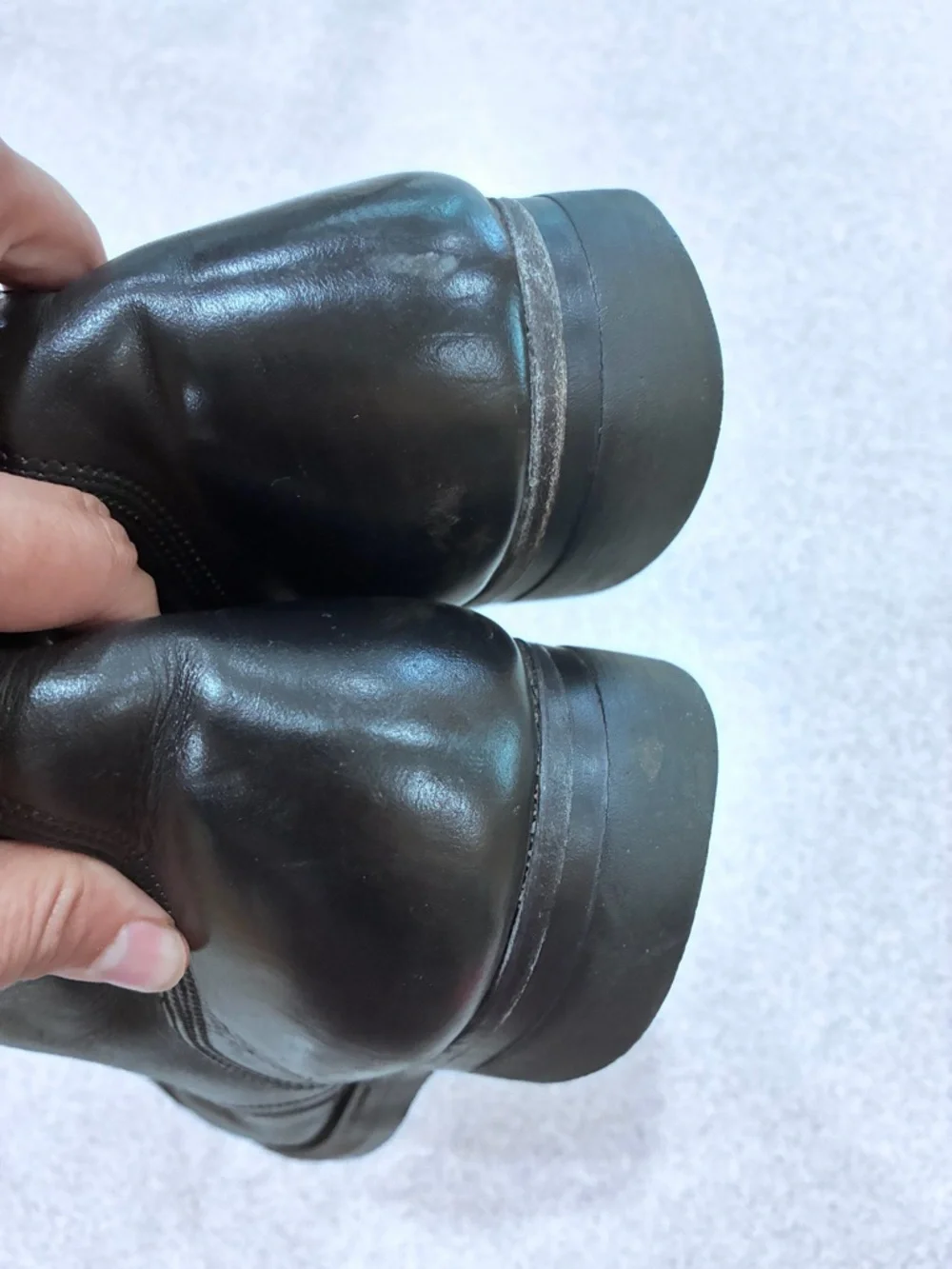 Vintage BFG BF Goodrich Military Combat Boots Black Leather 60s Size 8